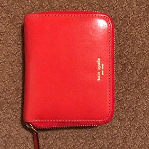 NWT Kate Spade red leather wallet